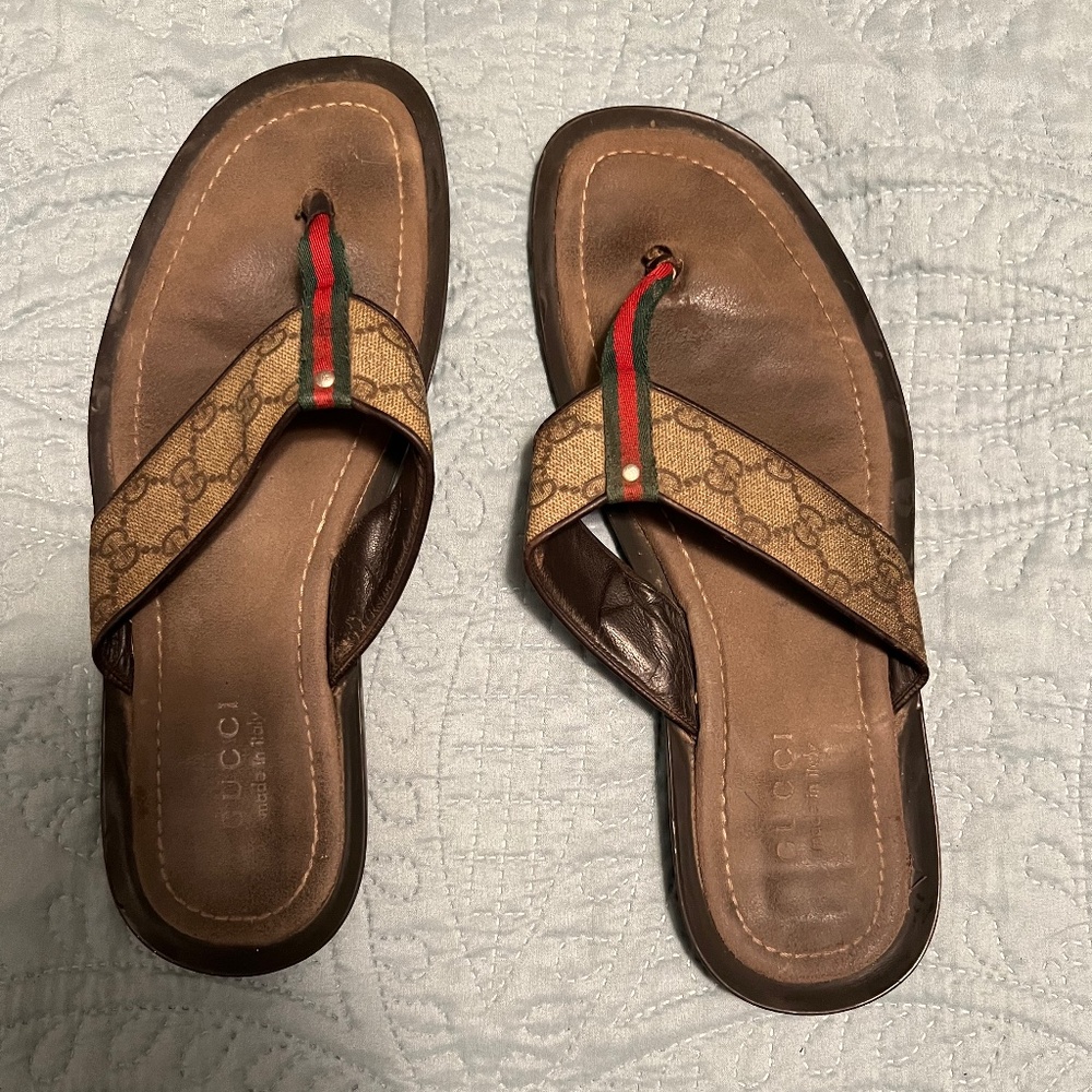 Mens Gucci Flip Flops size 11